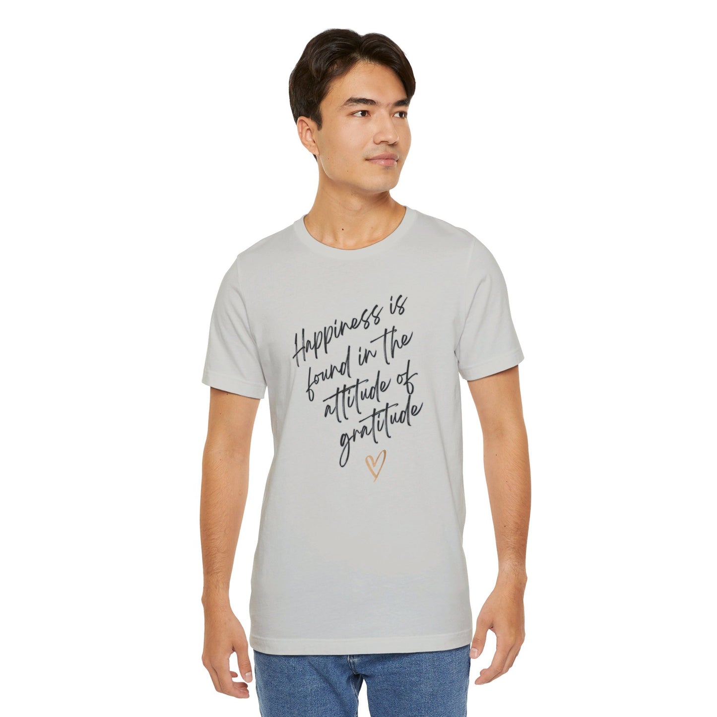 Gratitude Happiness Unisex Jersey Short Sleeve Tee