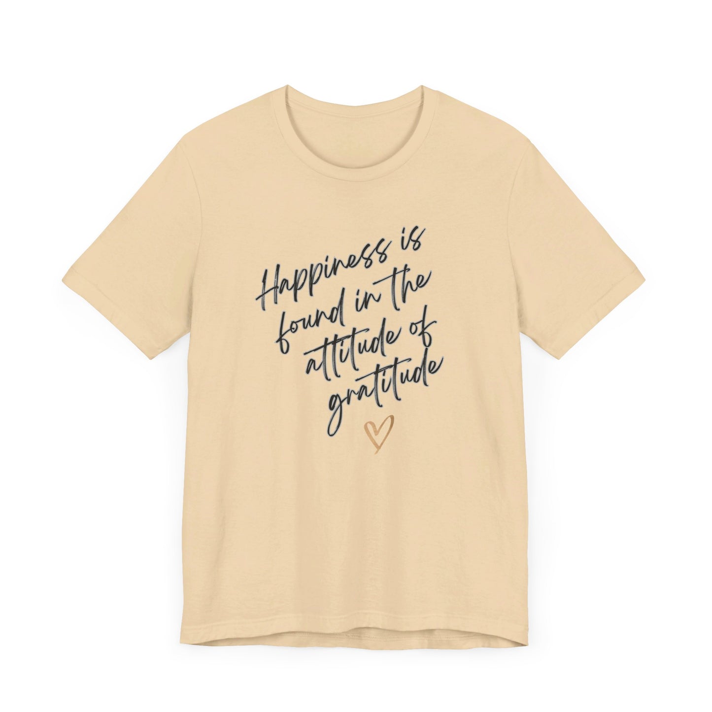 Gratitude Happiness Unisex Jersey Short Sleeve Tee