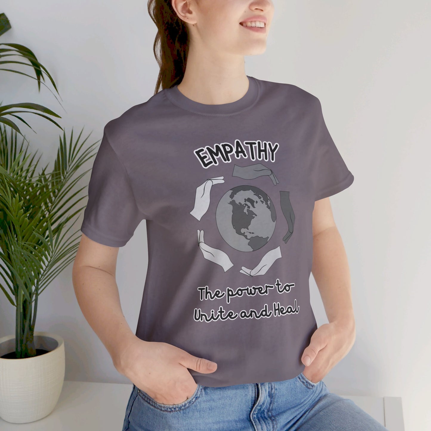 Empathy Unite Heal Unisex Jersey Short Sleeve Tee