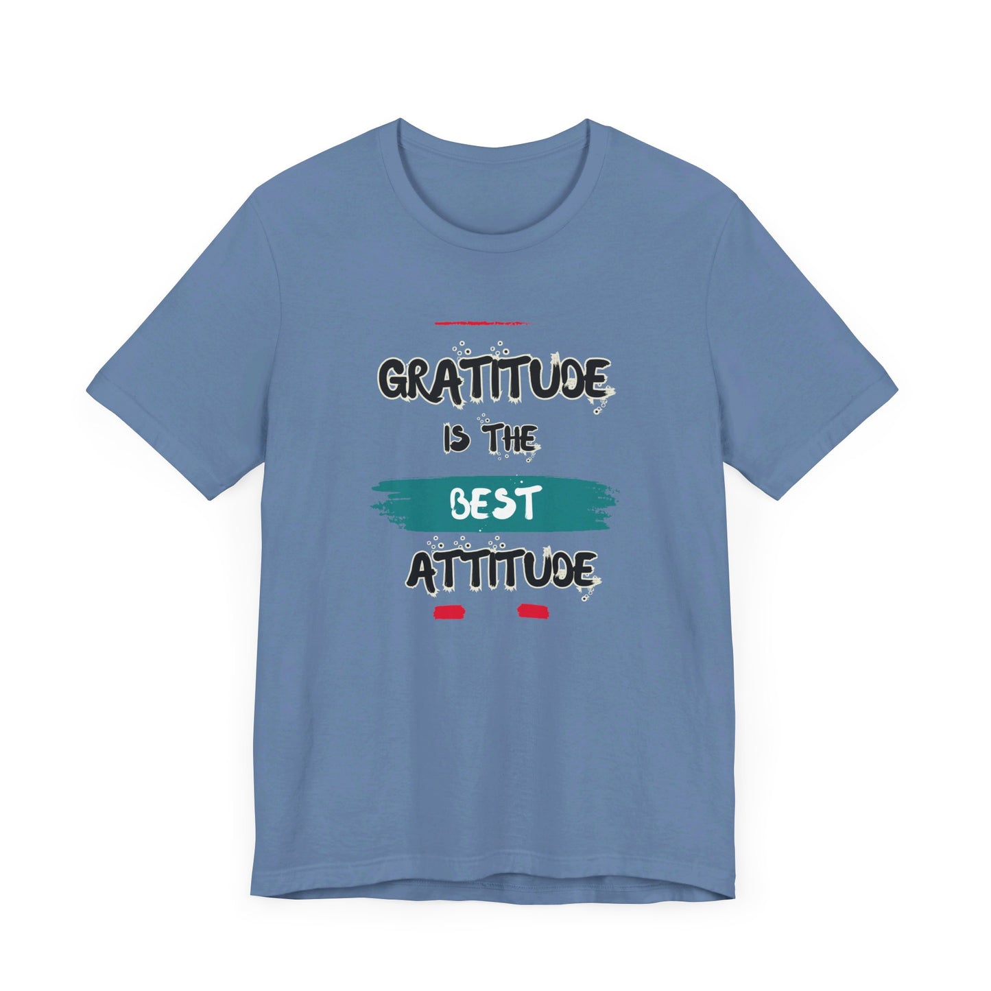 Gratitude Best Attitude Unisex Jersey Short Sleeve Tee
