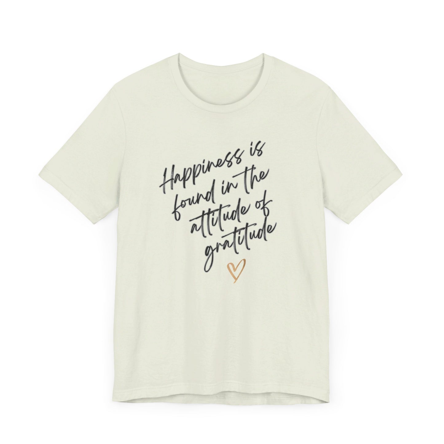 Gratitude Happiness Unisex Jersey Short Sleeve Tee