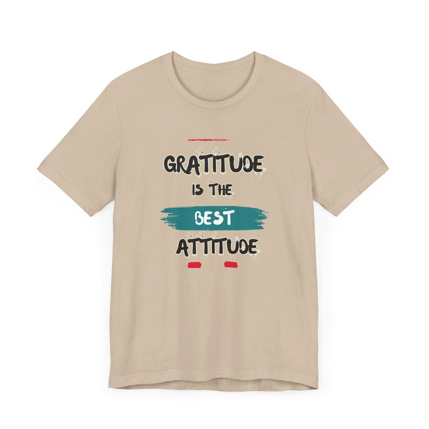 Gratitude Best Attitude Unisex Jersey Short Sleeve Tee