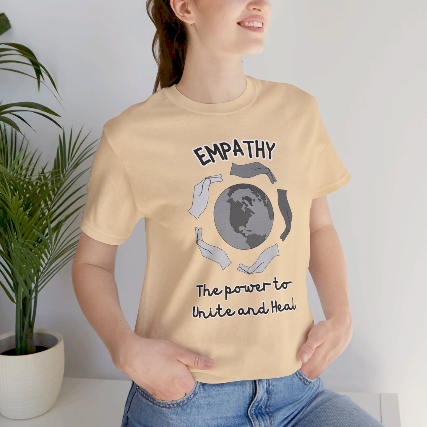 Empathy Unite Heal Unisex Jersey Short Sleeve Tee