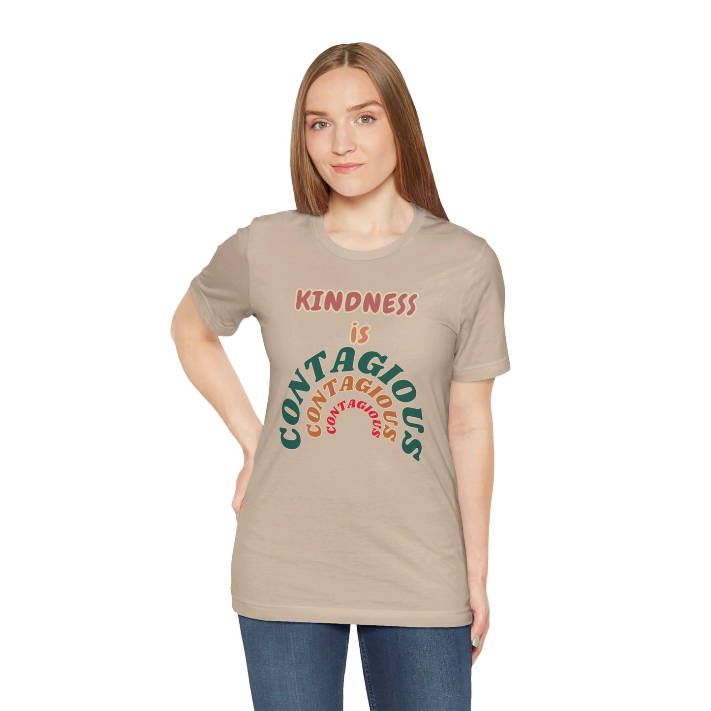 Kindness Contagious Unisex Jersey Short Sleeve Tee