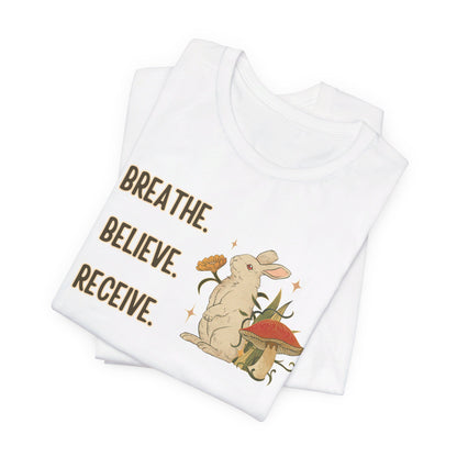 Breathe Believe Receive Unisex Jersey Short Sleeve Tee