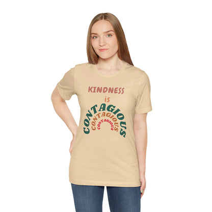 Kindness Contagious Unisex Jersey Short Sleeve Tee