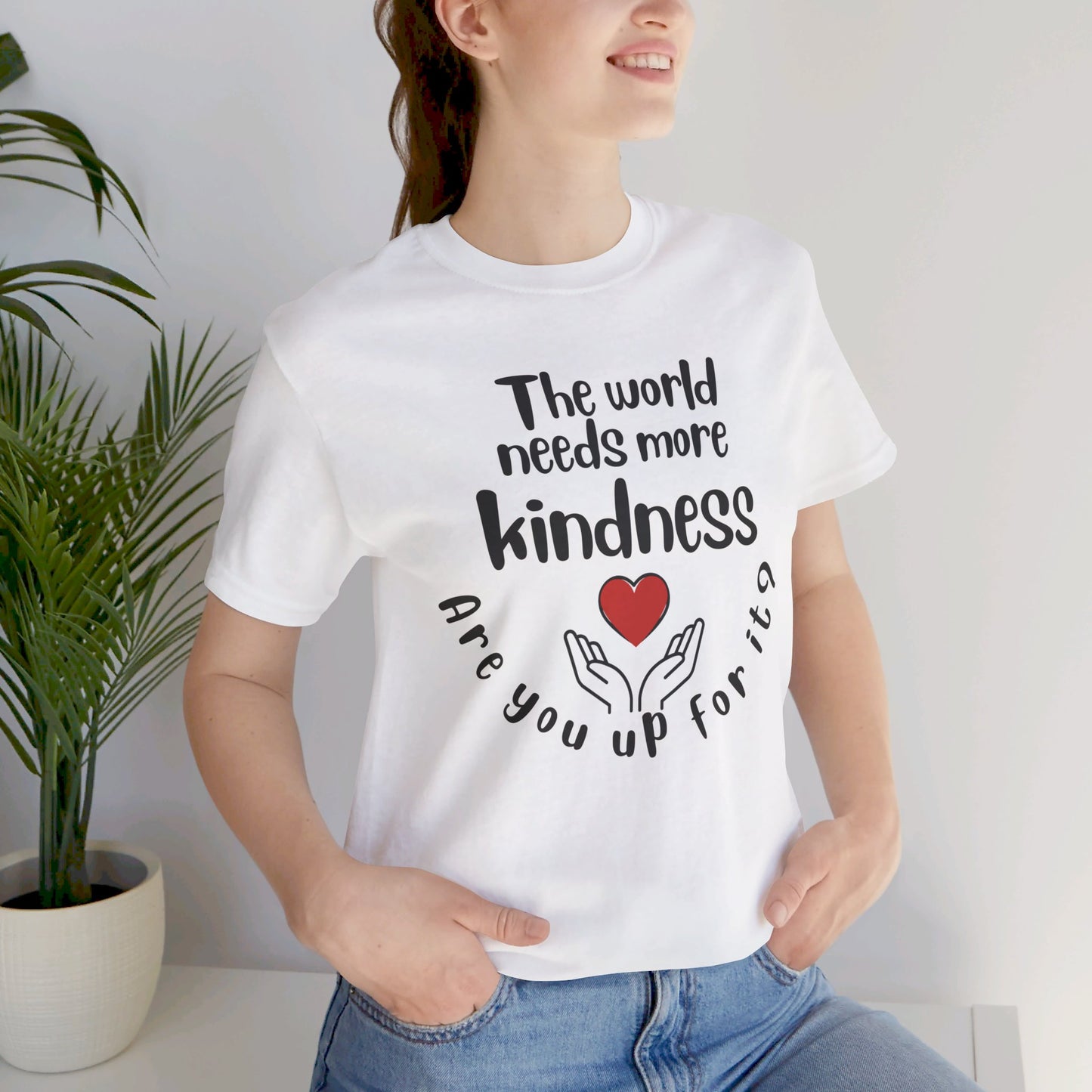 World needs Kindness Unisex Jersey Short Sleeve Tee