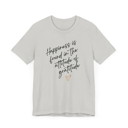 Gratitude Happiness Unisex Jersey Short Sleeve Tee