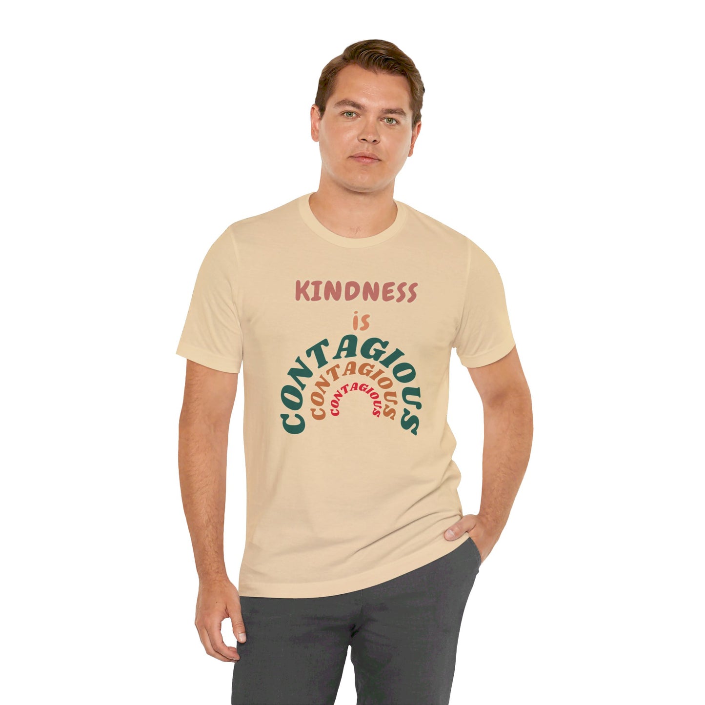 Kindness Contagious Unisex Jersey Short Sleeve Tee