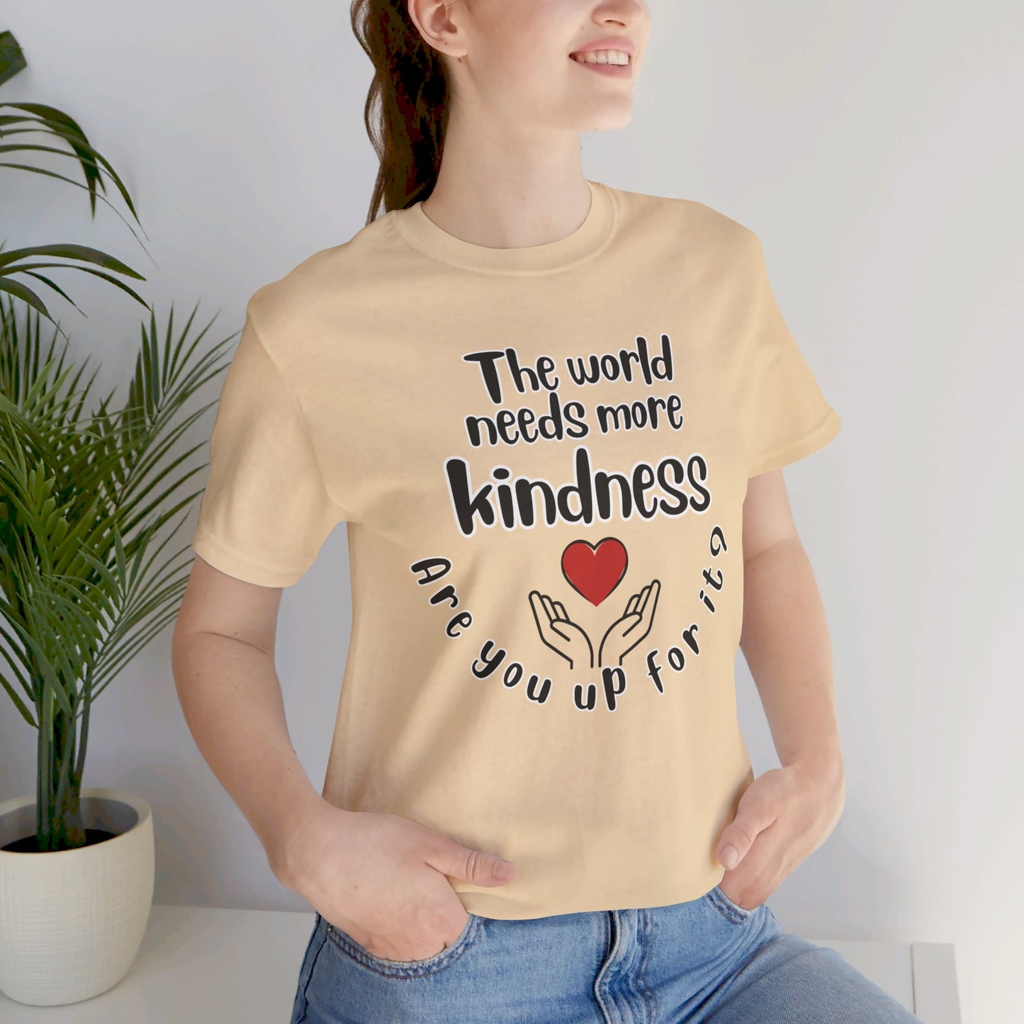 World needs Kindness Unisex Jersey Short Sleeve Tee