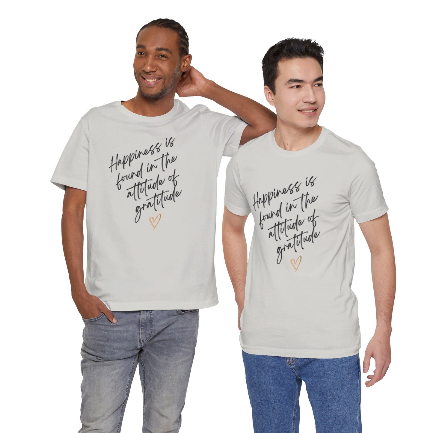 Gratitude Happiness Unisex Jersey Short Sleeve Tee