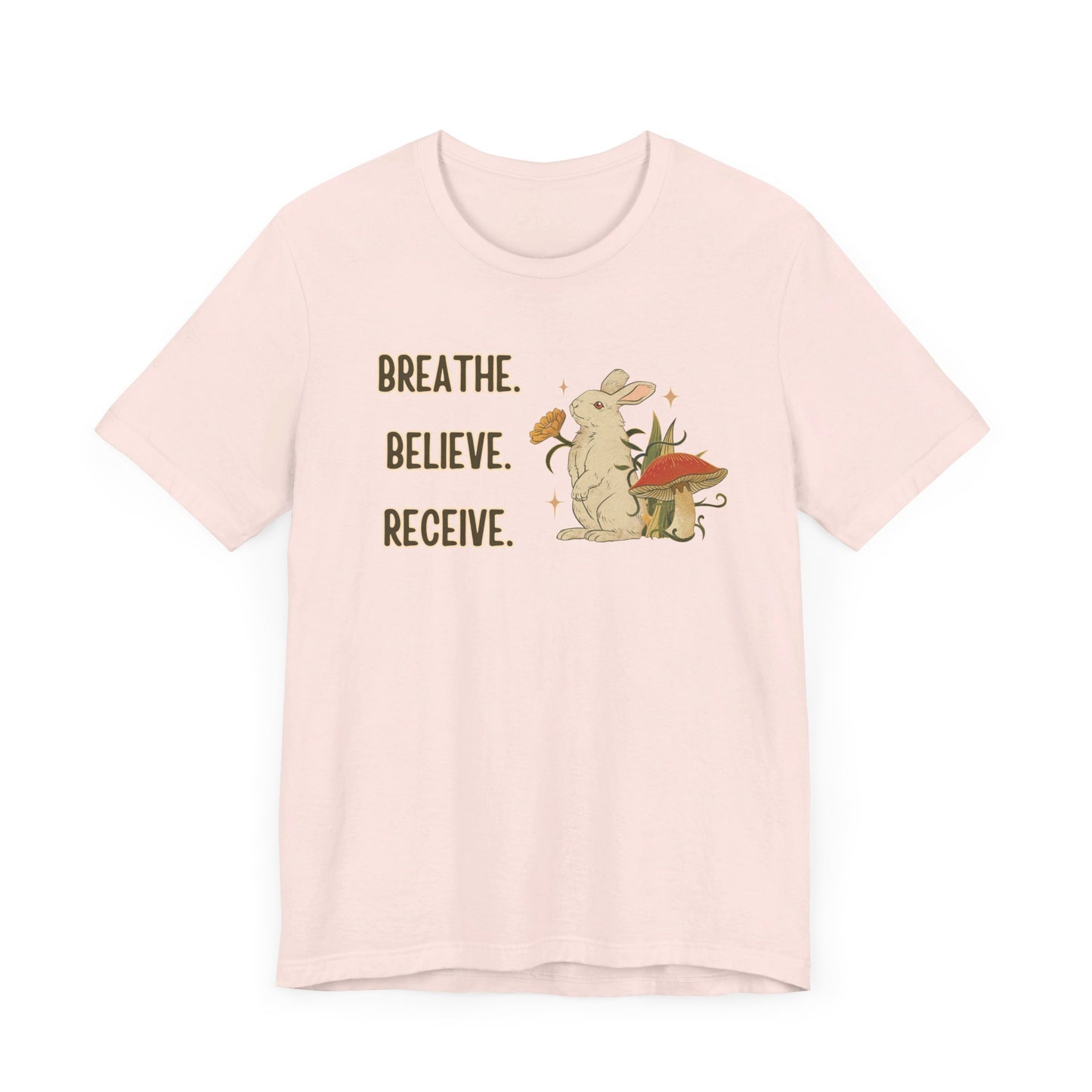 Breathe Believe Receive Unisex Jersey Short Sleeve Tee