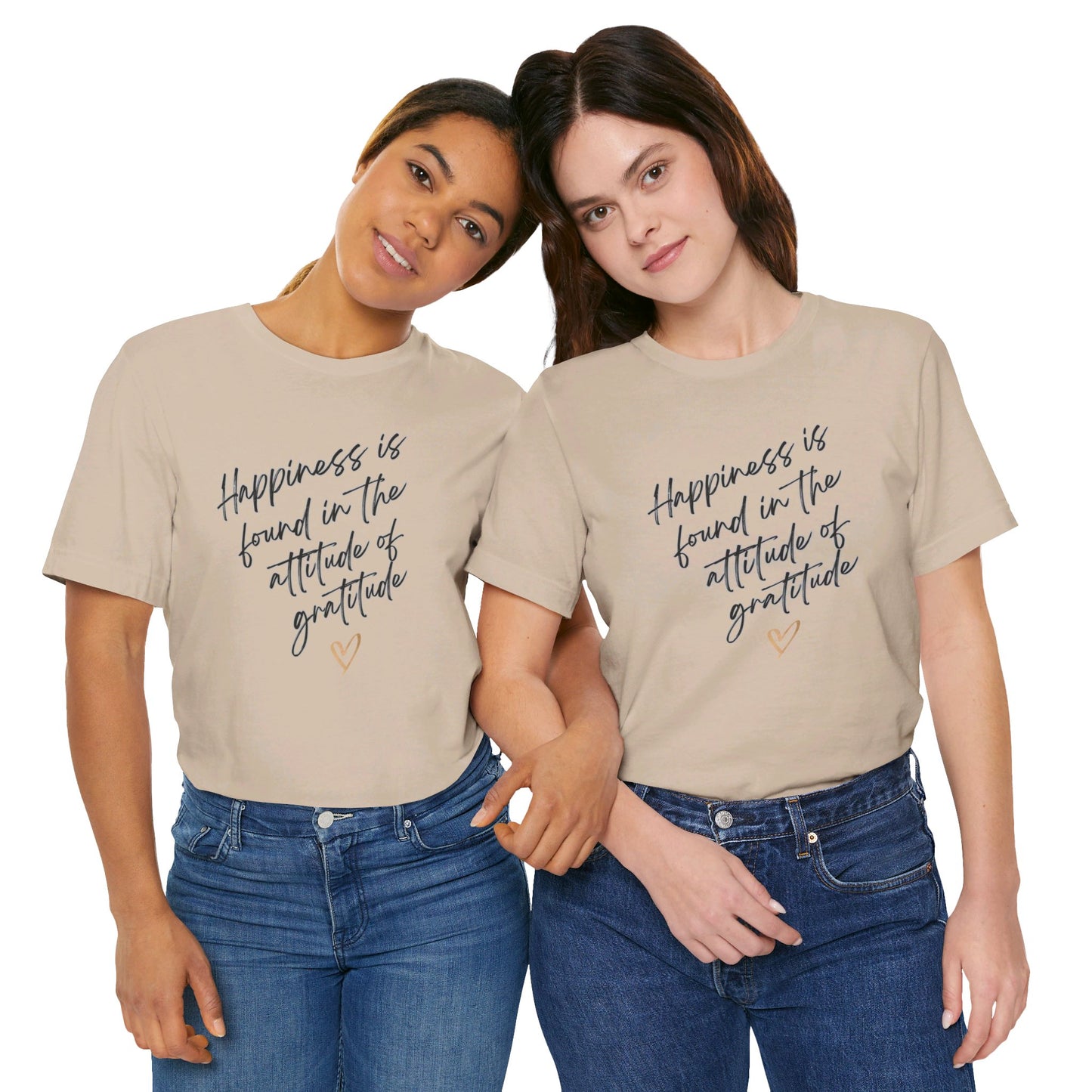 Gratitude Happiness Unisex Jersey Short Sleeve Tee