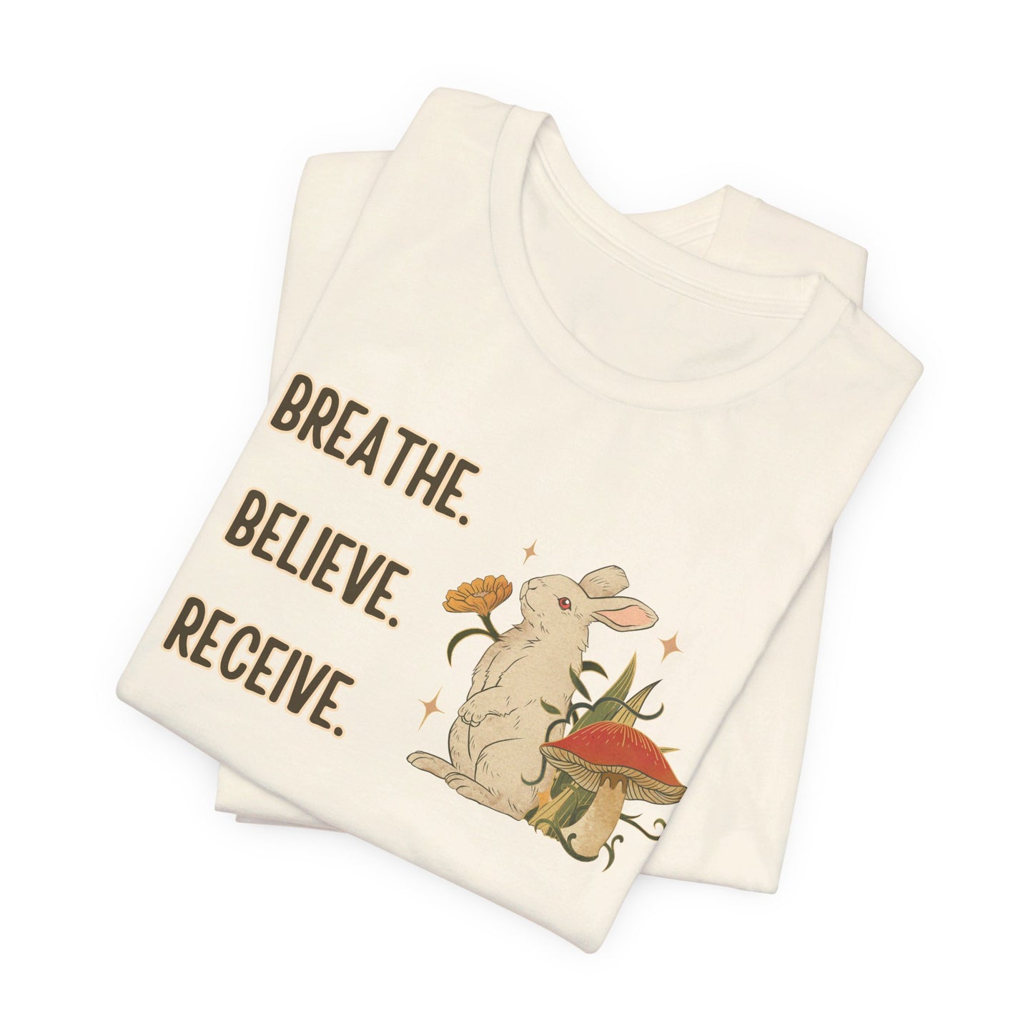 Breathe Believe Receive Unisex Jersey Short Sleeve Tee