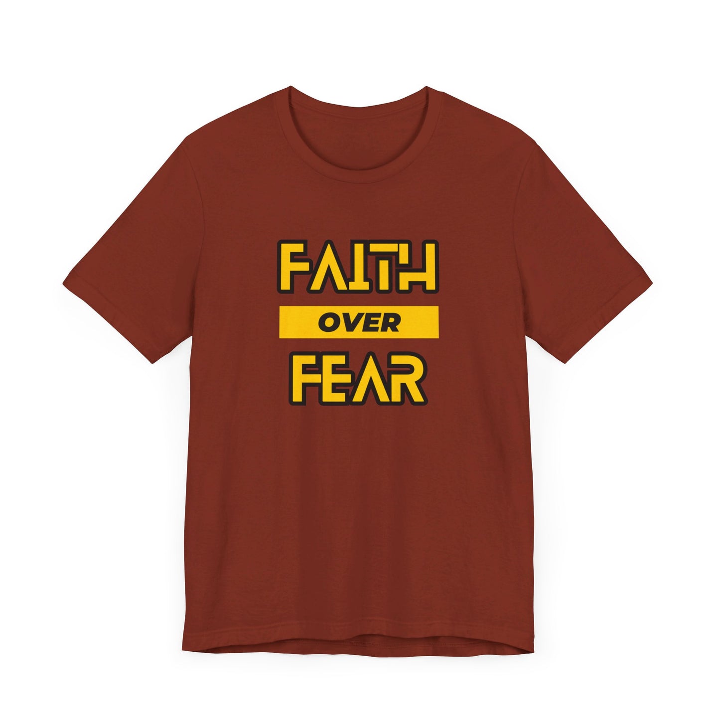 Faith Over Fear Unisex Jersey Short Sleeve Tee