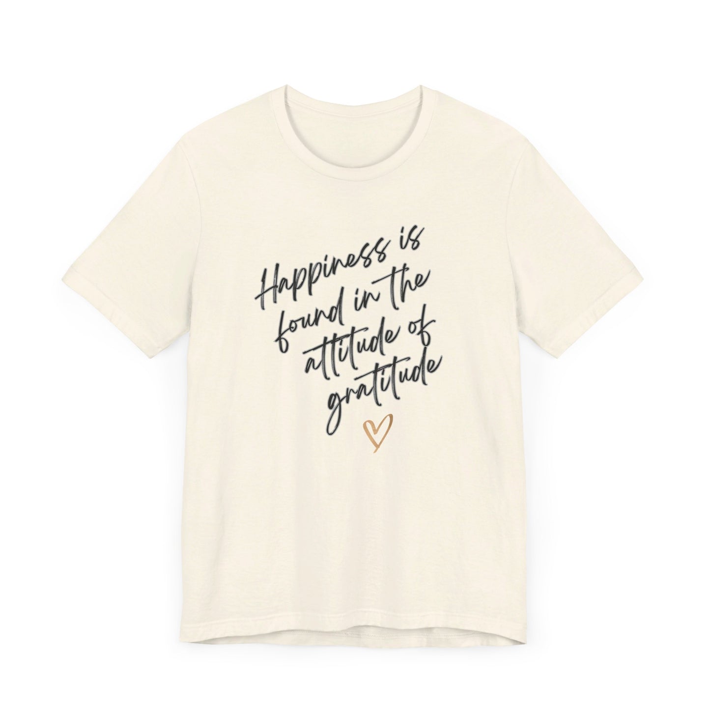 Gratitude Happiness Unisex Jersey Short Sleeve Tee