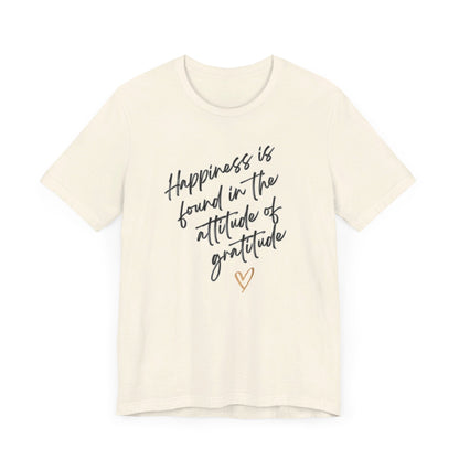 Gratitude Happiness Unisex Jersey Short Sleeve Tee