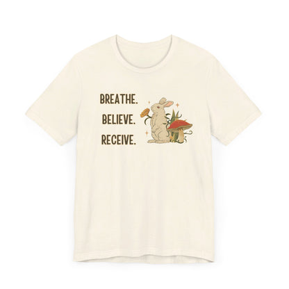 Breathe Believe Receive Unisex Jersey Short Sleeve Tee