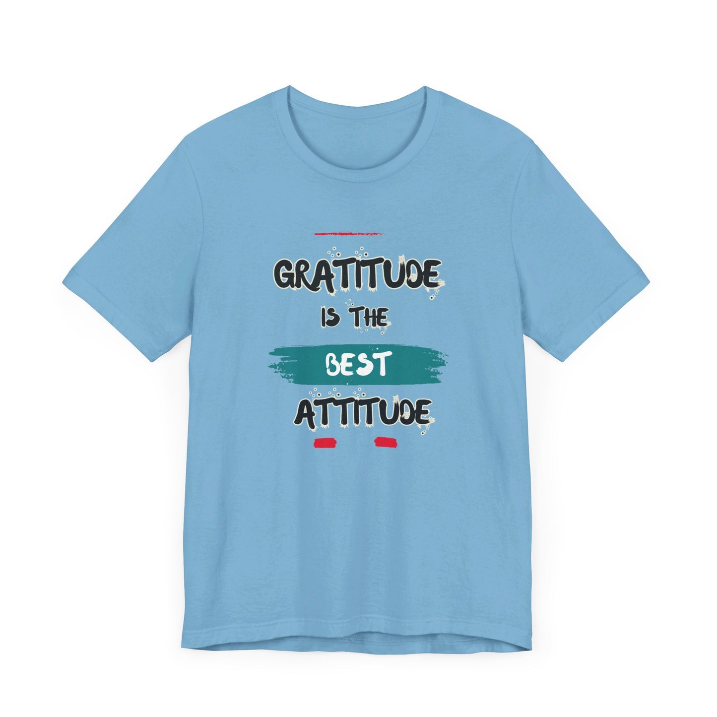 Gratitude Best Attitude Unisex Jersey Short Sleeve Tee