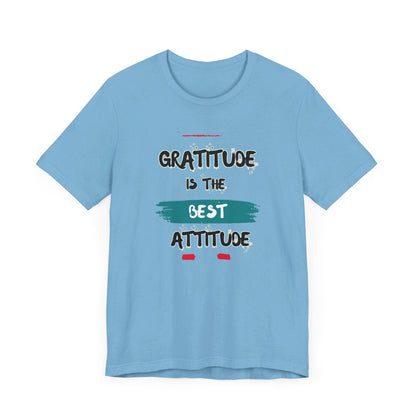 Gratitude Best Attitude Unisex Jersey Short Sleeve Tee