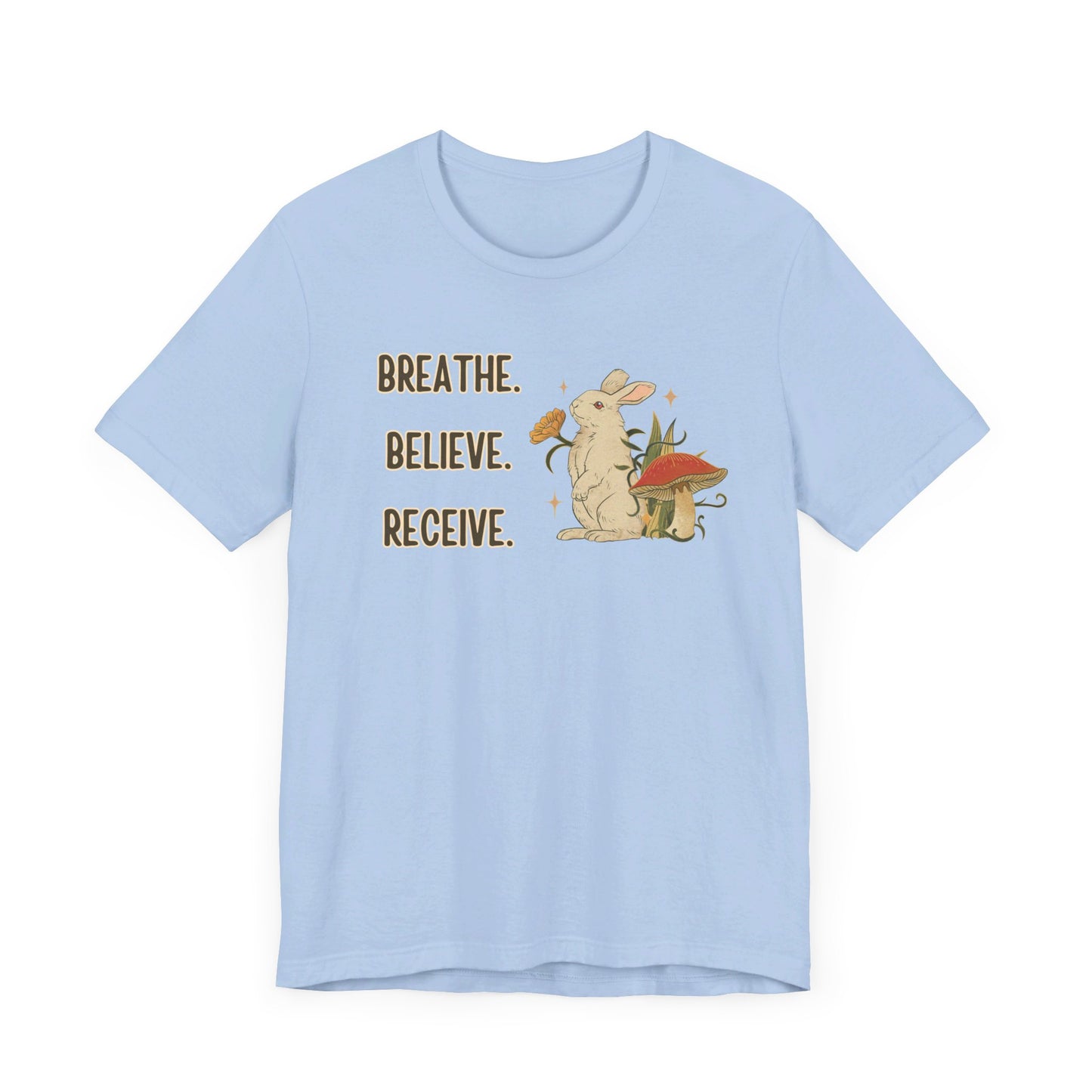 Breathe Believe Receive Unisex Jersey Short Sleeve Tee