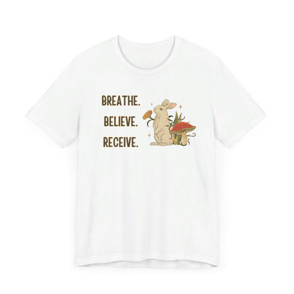 Breathe Believe Receive Unisex Jersey Short Sleeve Tee