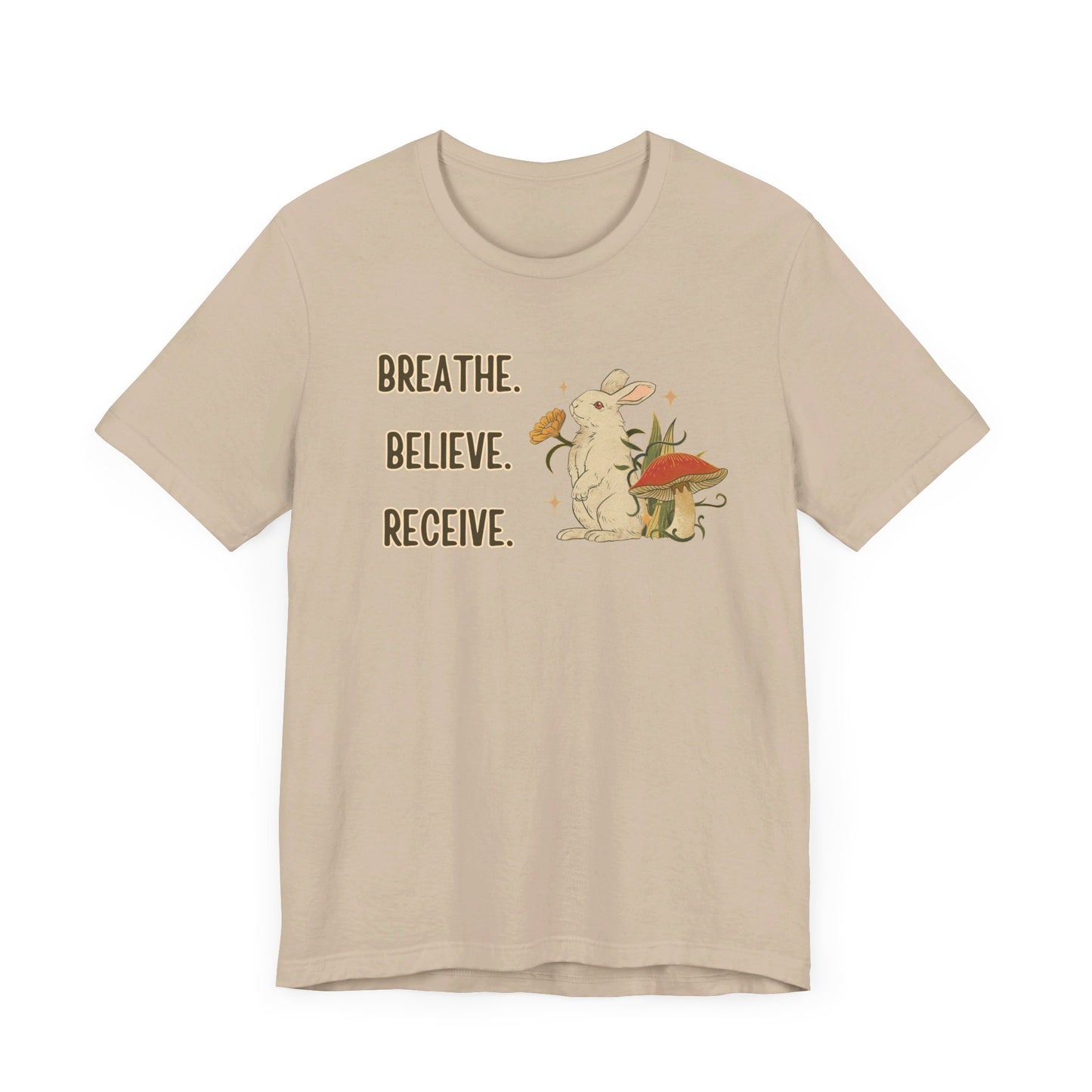 Breathe Believe Receive Unisex Jersey Short Sleeve Tee