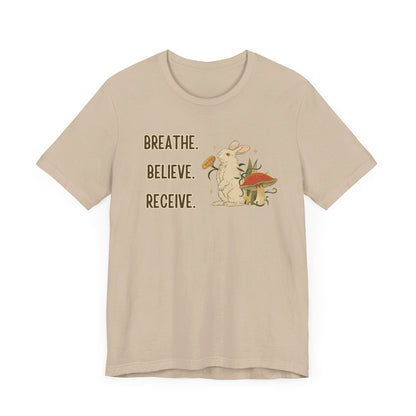 Breathe Believe Receive Unisex Jersey Short Sleeve Tee