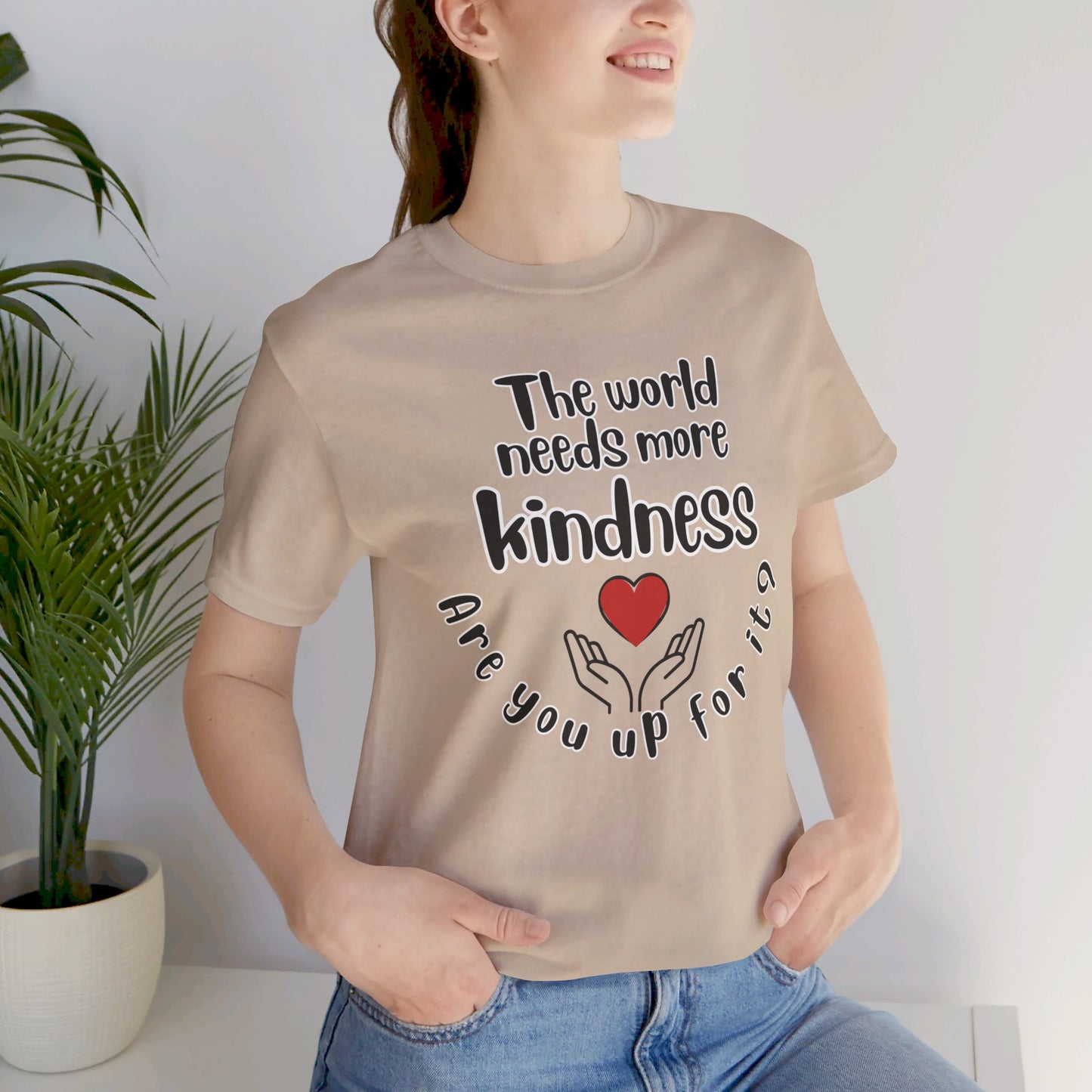 World needs Kindness Unisex Jersey Short Sleeve Tee