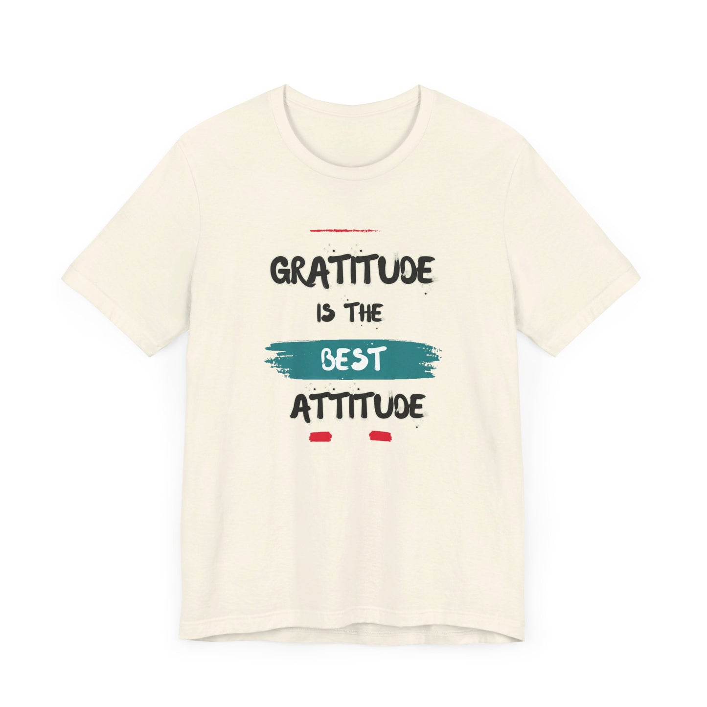 Gratitude Best Attitude Unisex Jersey Short Sleeve Tee