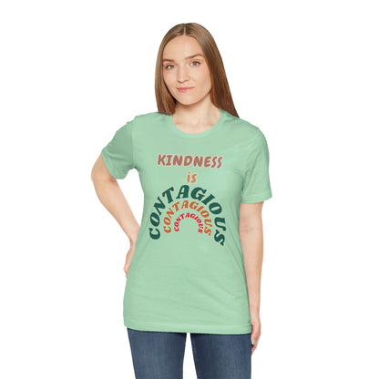 Kindness Contagious Unisex Jersey Short Sleeve Tee