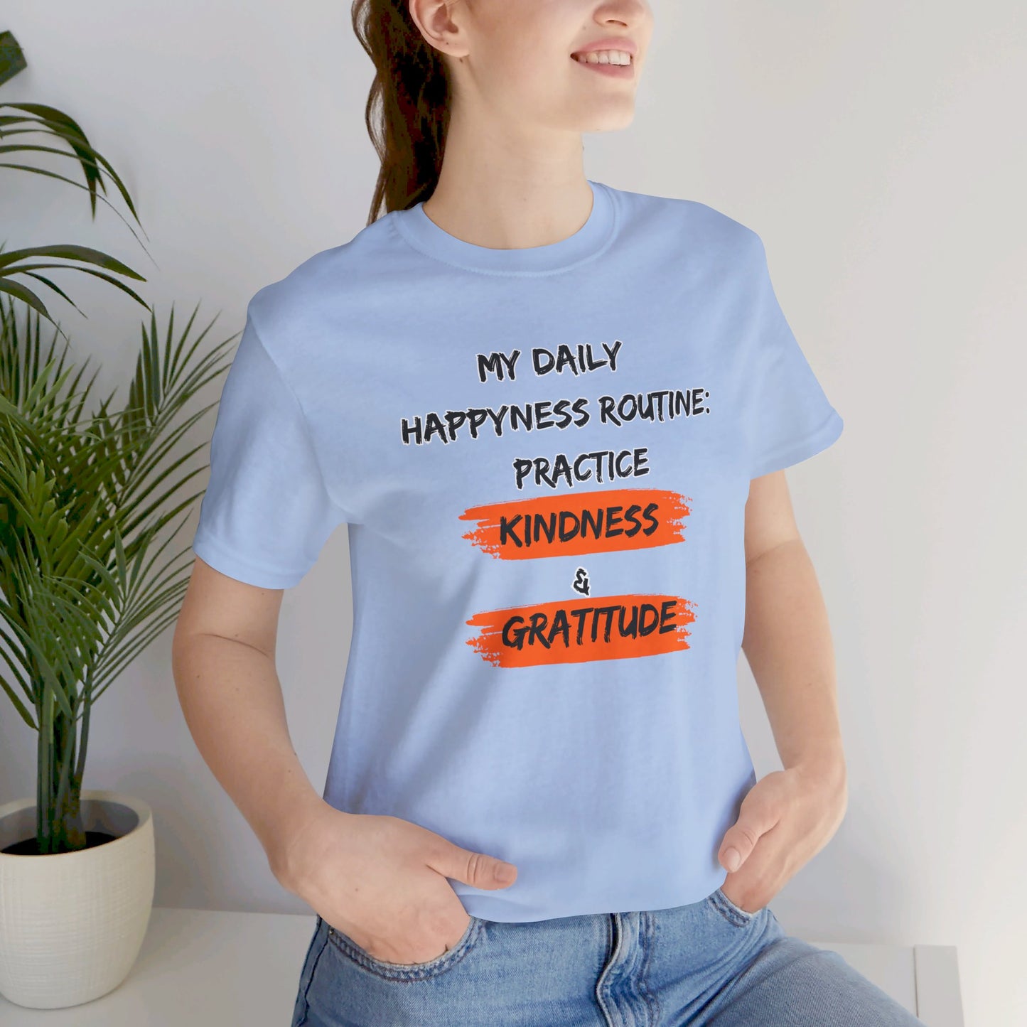 Kindness Happyness Unisex Jersey Short Sleeve Tee