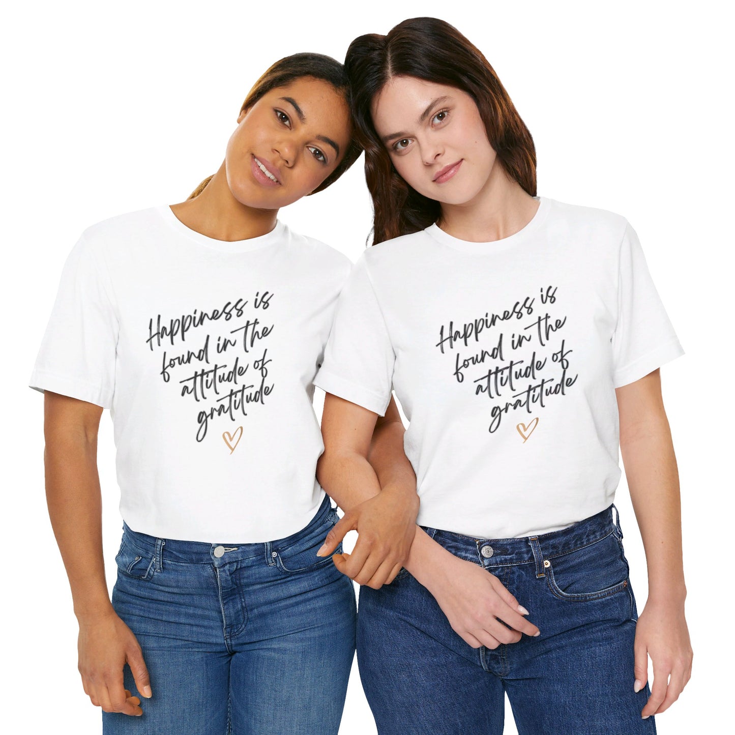 Gratitude Happiness Unisex Jersey Short Sleeve Tee