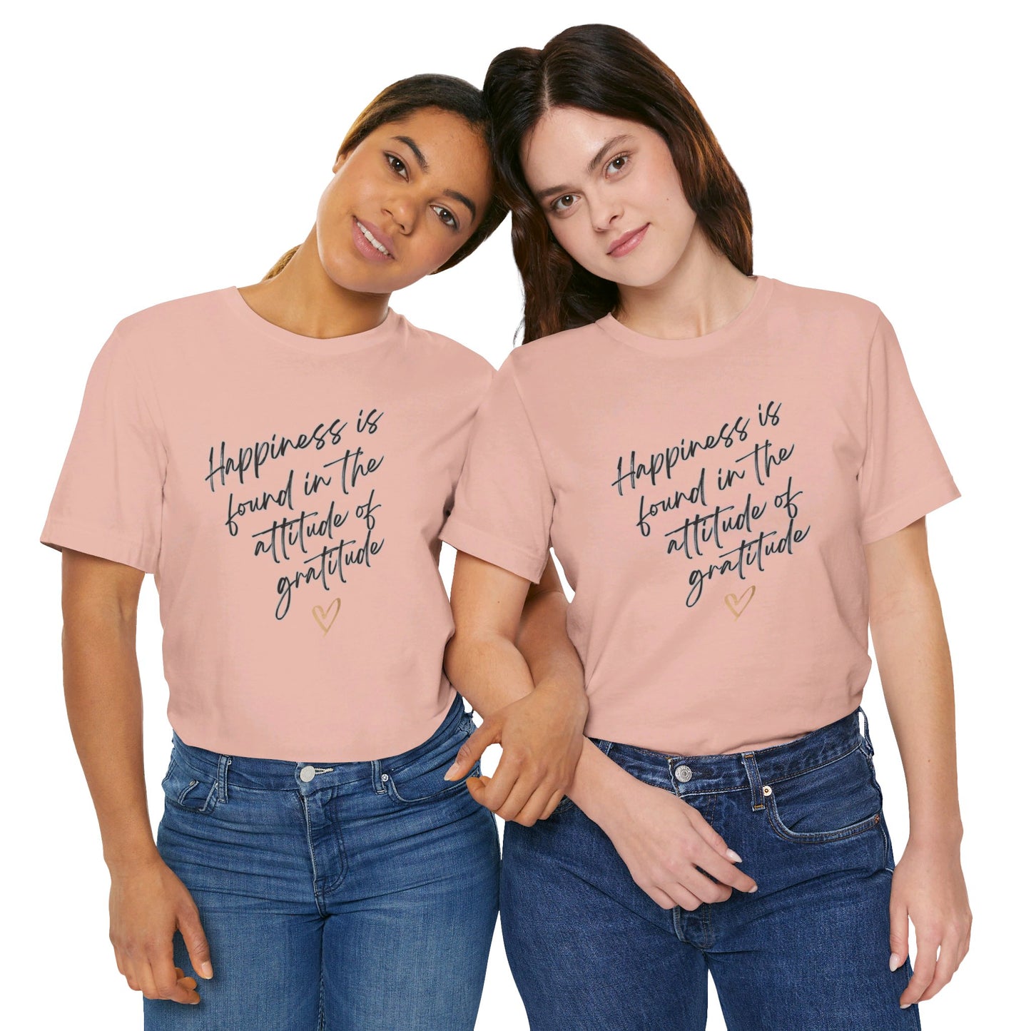 Gratitude Happiness Unisex Jersey Short Sleeve Tee