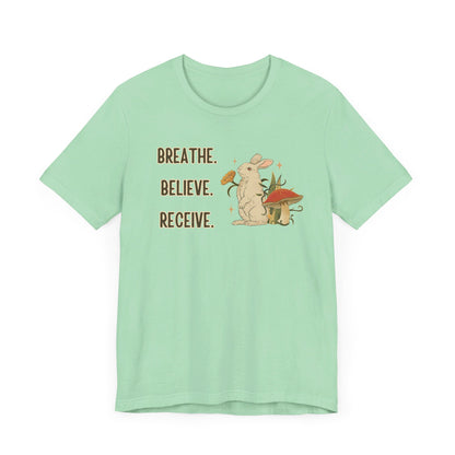 Breathe Believe Receive Unisex Jersey Short Sleeve Tee