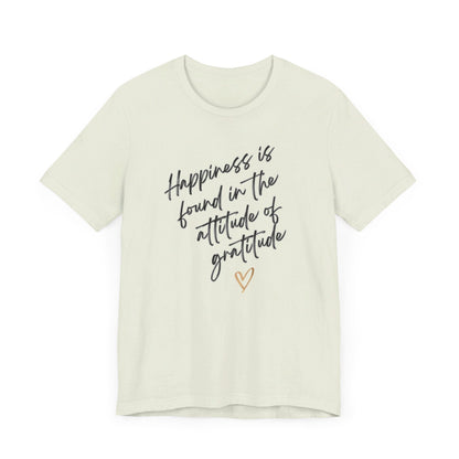 Gratitude Happiness Unisex Jersey Short Sleeve Tee