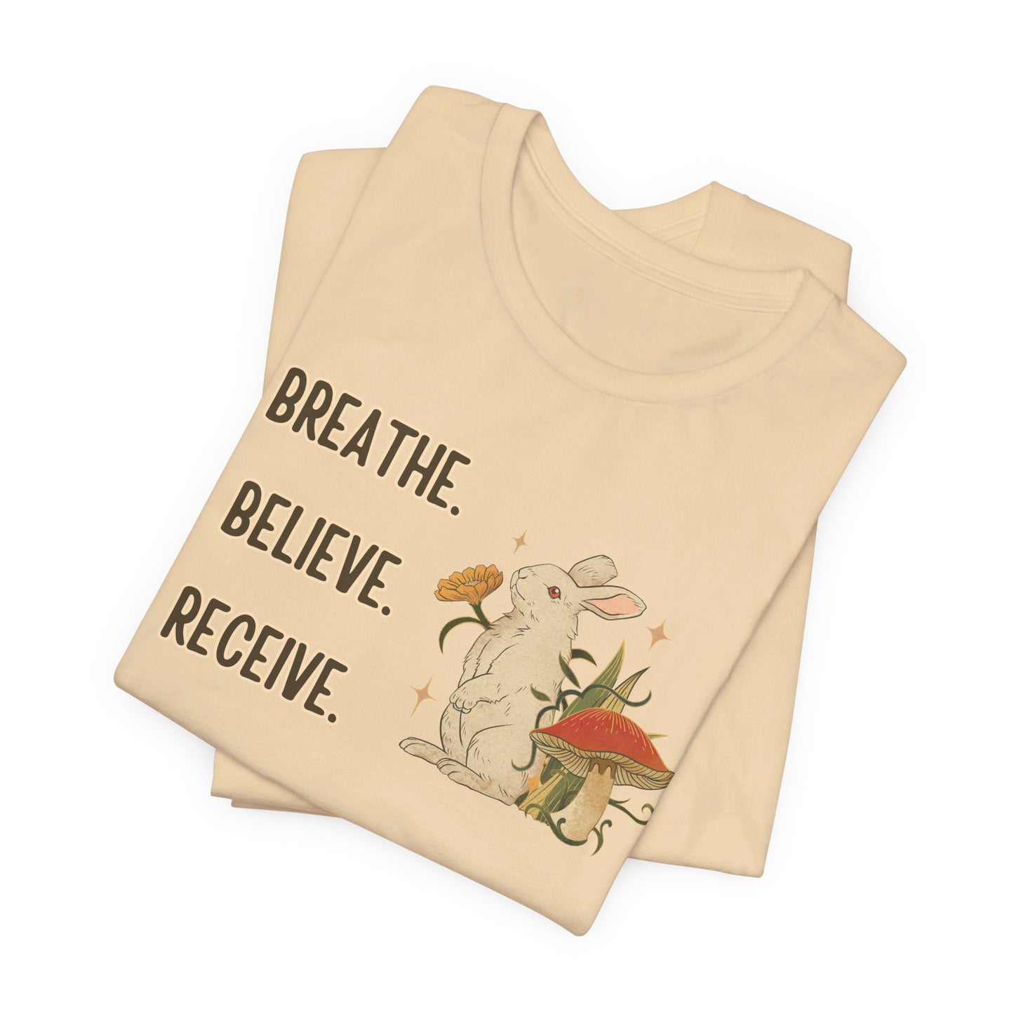 Breathe Believe Receive Unisex Jersey Short Sleeve Tee