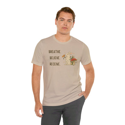 Breathe Believe Receive Unisex Jersey Short Sleeve Tee