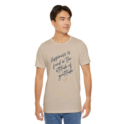 Gratitude Happiness Unisex Jersey Short Sleeve Tee