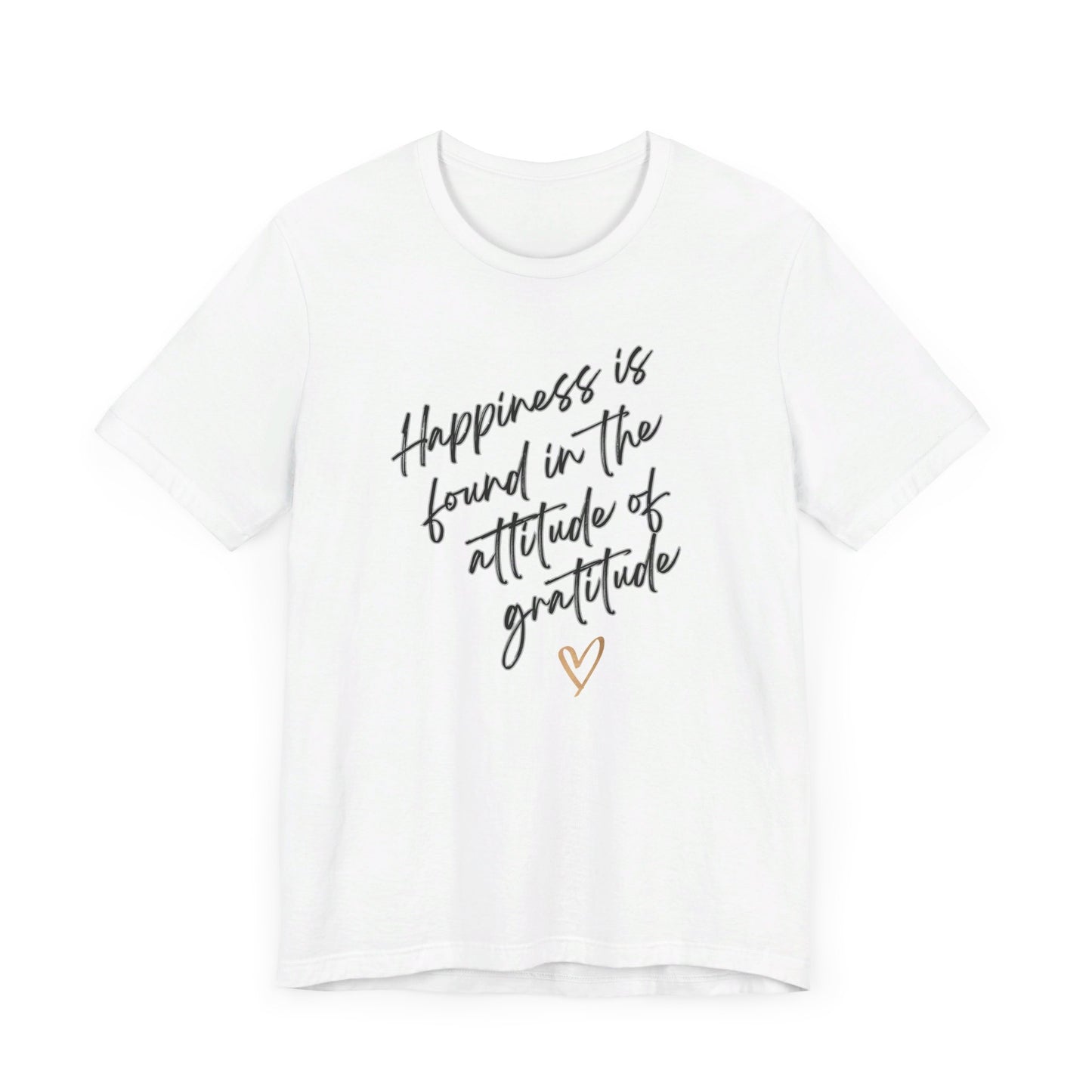 Gratitude Happiness Unisex Jersey Short Sleeve Tee