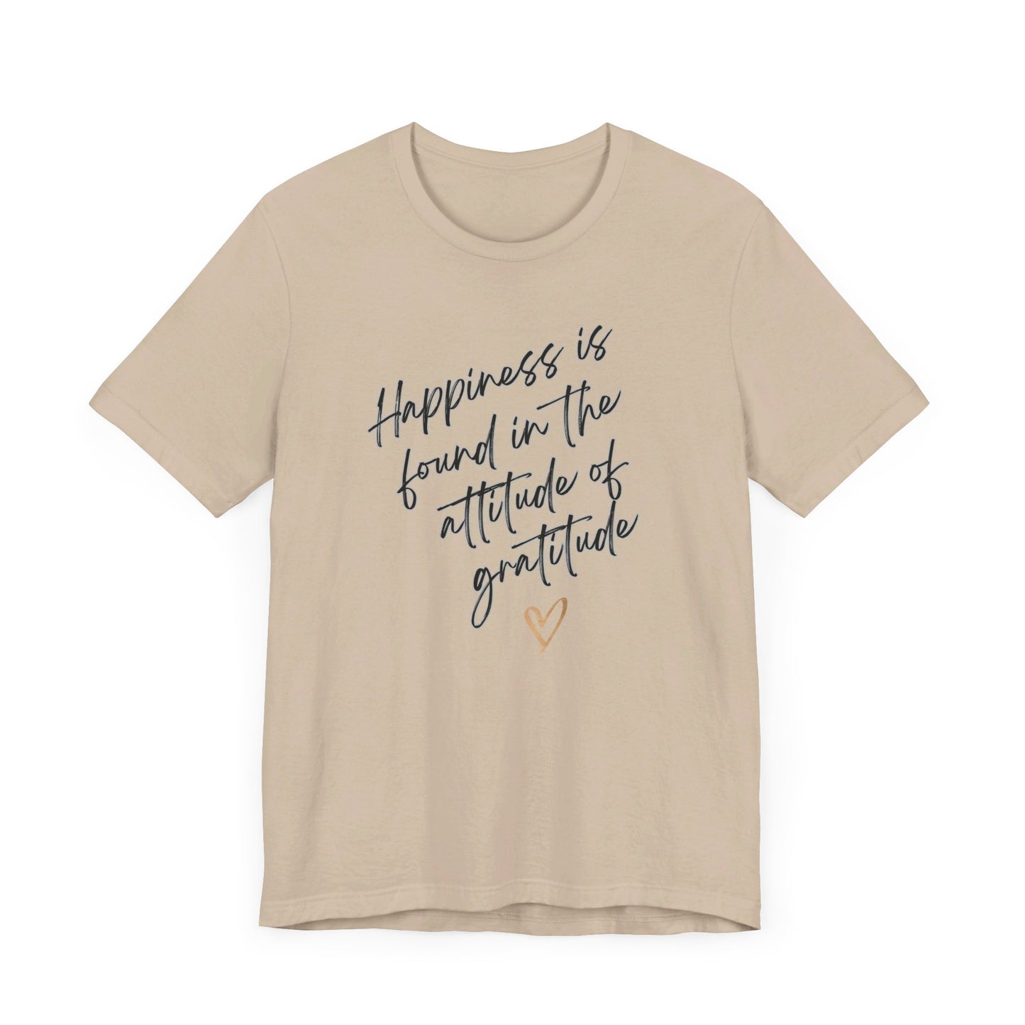 Gratitude Happiness Unisex Jersey Short Sleeve Tee