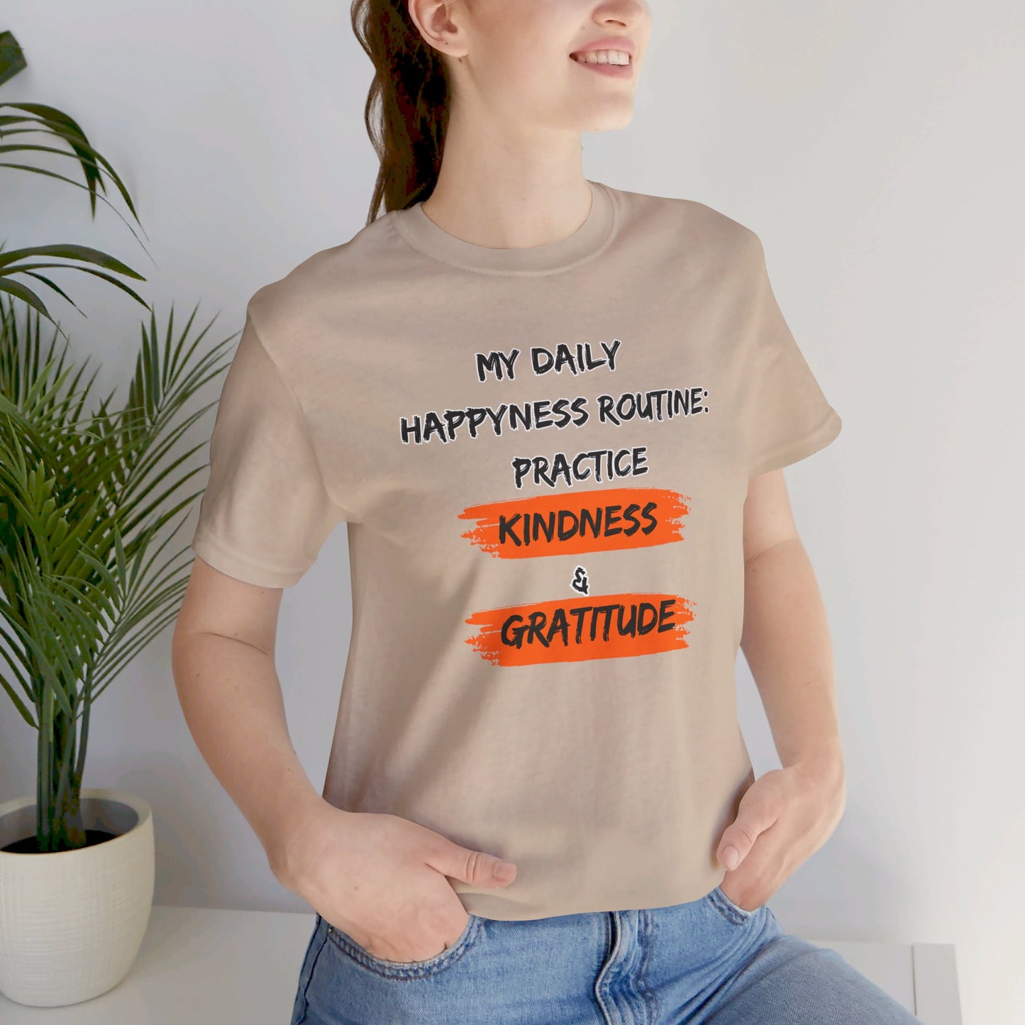 Kindness Happyness Unisex Jersey Short Sleeve Tee